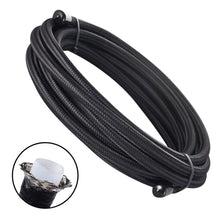 Load image into Gallery viewer, AN6 3/8 inch Black Nylon Stainless Braided PTFE E85 Fuel and Oil Cooler Hose, 20 ft / 6 m