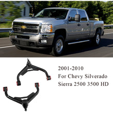 Load image into Gallery viewer, Chevrolet Silverado / GMC Sierra 2001-2010 Steel Front Upper Control Arms with PU Bushings for 2-4 inch Lift