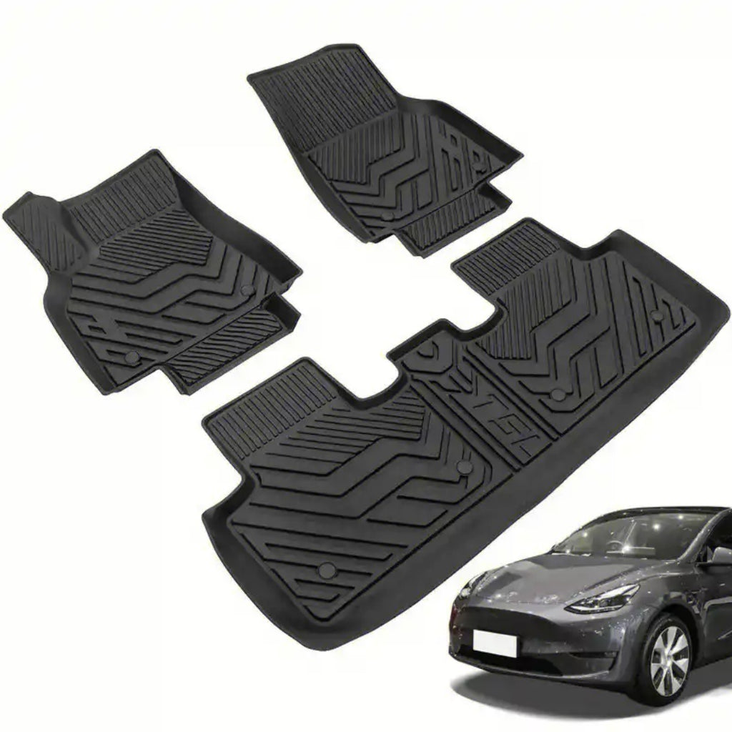 Tesla Eco-Friendly Waterproof Custom-Fit RHD TPE Floor Mats