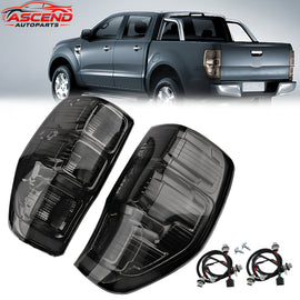 Smoke black LED tail lights assembly for Ford Ranger PX T6 T7 MK1 MK2