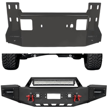 Load image into Gallery viewer, Universal / multi-fitment Upper Bumper Steel Front with LED