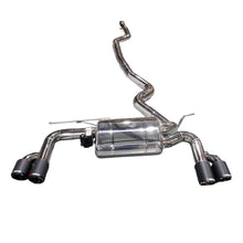 Load image into Gallery viewer, BMW 320i 330i F30 B48 2.0T Stainless Steel 4-Tip Valved Sport Catback Exhaust System