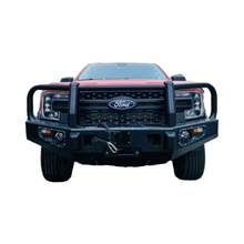 Load image into Gallery viewer, Heavy duty powder coated black steel front bumper for Ford Ranger T9