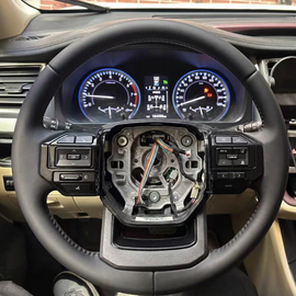 Toyota Land Cruiser Hilux Tacoma Cruise Control Multi-Function Leather Steering Wheel