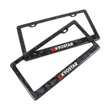 Load image into Gallery viewer, Forged Carbon Fibre Licence Plate Frame - Black, US Plate Size