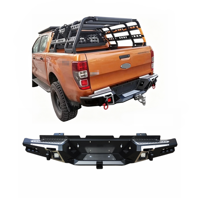 Ford Ranger Steel Rear Bumper Bar with Hitch