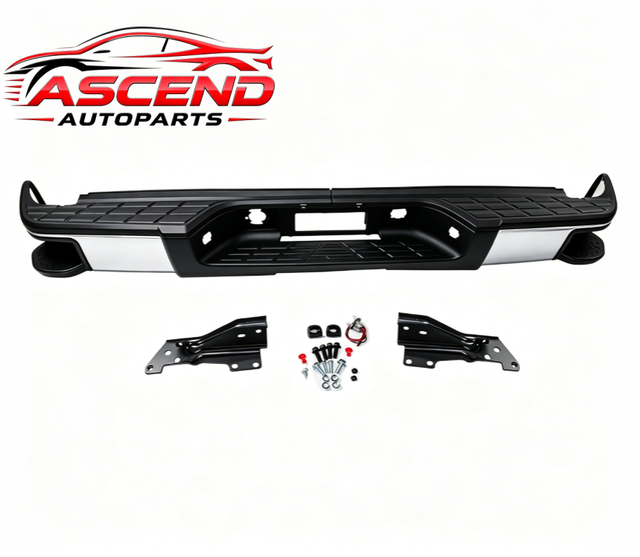 Pickup / multi-fitment Rear Bumper Chrome with Side Step