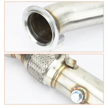 Load image into Gallery viewer, BMW N55 535i F10 640i 740Li Exhaust Downpipe Polished Steel