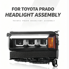 Load image into Gallery viewer, Upgraded LED lens DRL headlight assembly pair for Toyota Prado LC150 2018-2021 with advanced optics