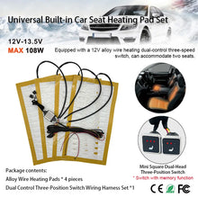 Load image into Gallery viewer, HTR-SEAT-002 Universal Multi-Brand Vehicle Alloy Wire Seat Heater Kit