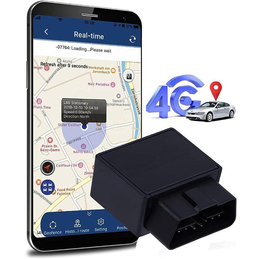 Universal 2.1 inch Tkstar OBDII Plug-and-Play GPS Vehicle Tracker