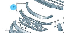 Load image into Gallery viewer, VW ID.4 X 2020+ Front Bumper Grille Upper Cover Plate 11D853053