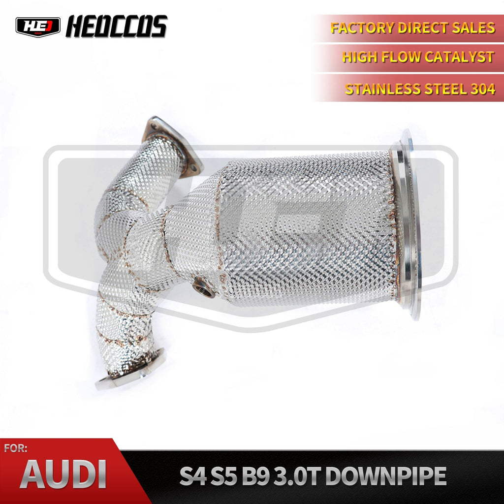 Audi S4 S5 B9 3.0T High Performance Exhaust Downpipe