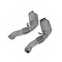 Load image into Gallery viewer, Custom High-flow Sport Catalytic Converter for BMW X5M X6M