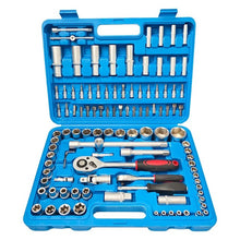 Load image into Gallery viewer, Heavy Duty Multi-Size Socket Ratchet Wrench Tool Kit for Mechanics