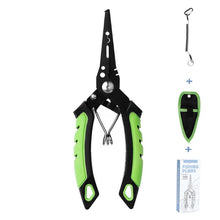 Load image into Gallery viewer, Fishing Pliers – Multifunctional Stainless Steel Needle Nose Lure &amp; Line Cutters with Rubber Plastic Handles
