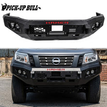 Load image into Gallery viewer, Steel front bumper with LED &amp; winch mount for Nissan Navara NP300 2015-2020