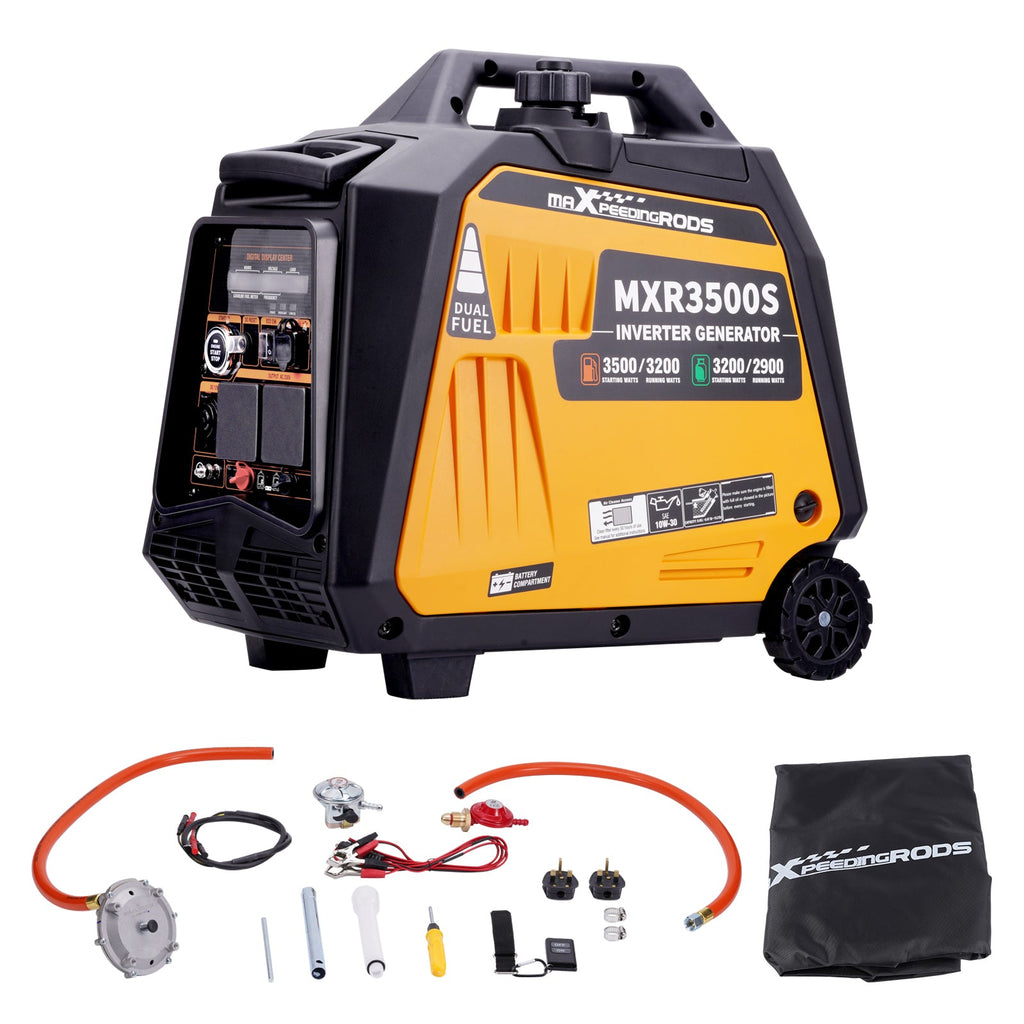 3000W Petrol/Propane(LPG) Generator Inverter Pure AC Power 4-Stroke Engine for Garden