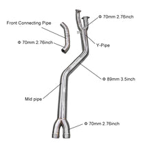 Load image into Gallery viewer, BMW M2 G87 2023+ S58 3.0L Twin-Turbo T304 Stainless Steel Single Midpipe