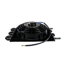 Load image into Gallery viewer, Universal 6 Row Transmission Oil Cooler with 8 Inch 12V 80W Slim Electric Fan Kit