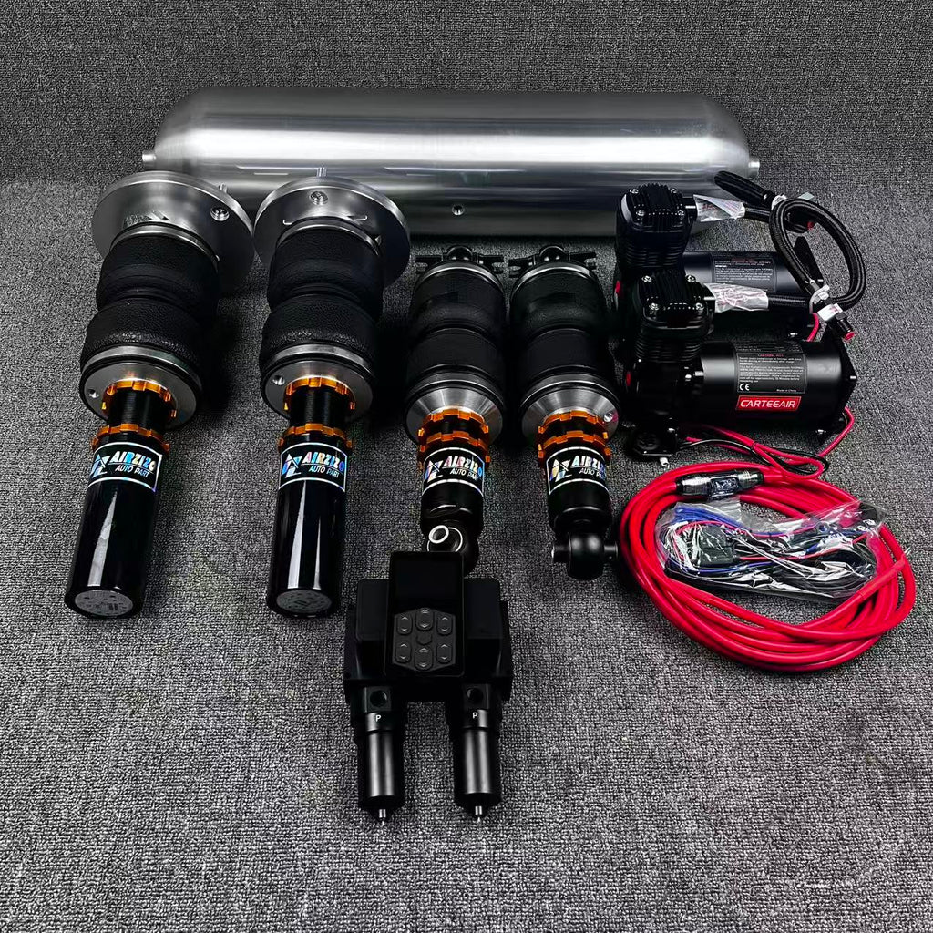 2010-2024 Universal Air Ride Shock Absorber /Air Suspension Full Kit with Controller Air Tank