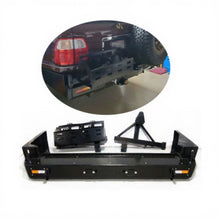 Load image into Gallery viewer, TYRE HOLDER FUEL TANK HOLDER TOWBAR Rolled Steel Rear Bumper for LANDCRUISER LC100 FJ100