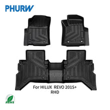 Load image into Gallery viewer, [HIL-FLOOR-009] Toyota Hilux 3D TPE Floor Mats