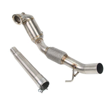 Load image into Gallery viewer, VW Golf MK7 MK7.5 / Audi A3 8V EA211 1.4T 4 inch Catless Cast Downpipe with Installation Hardware