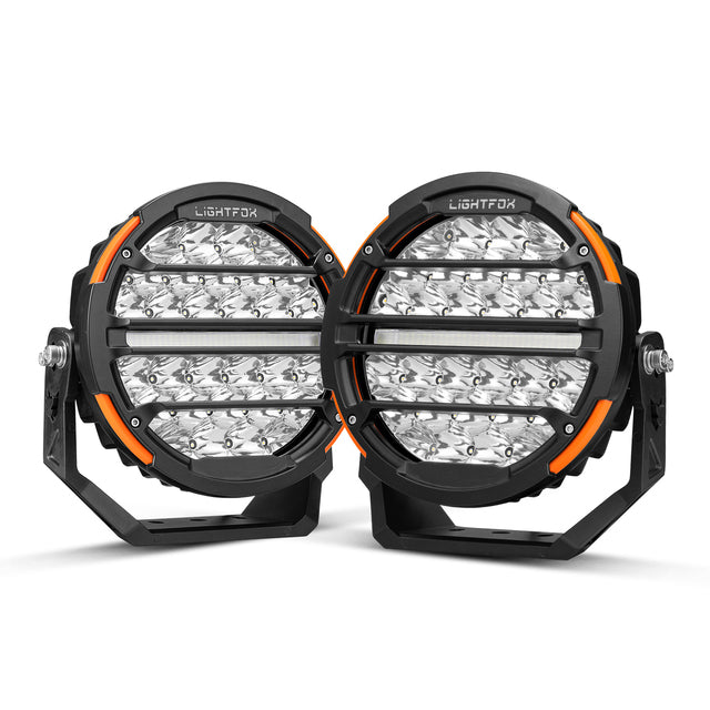 LIGHTFOX 1660M 4x4 offroad LED spotlight with built-in DRL 7/9 inch