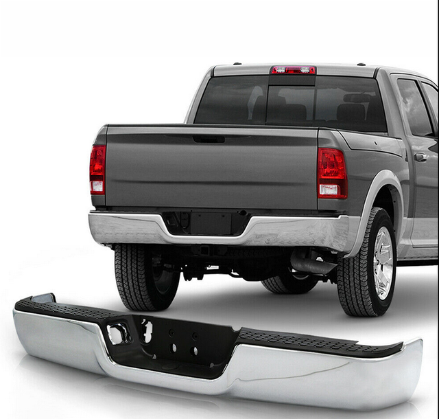 Dodge RAM 1500 Chrome Steel Rear Step Bumper Assembly