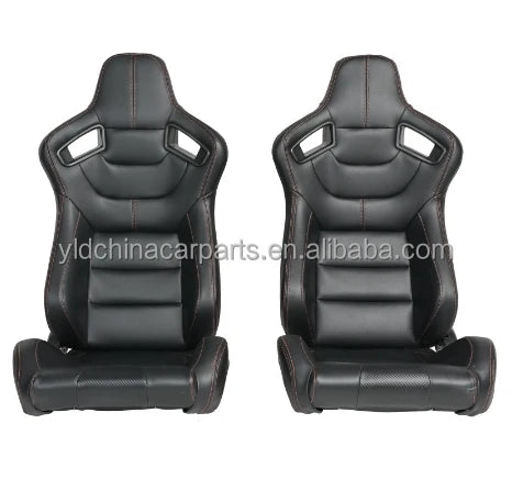 SEAT-042 Universal YLD High Quality Black Leather Bucket Seats Repair