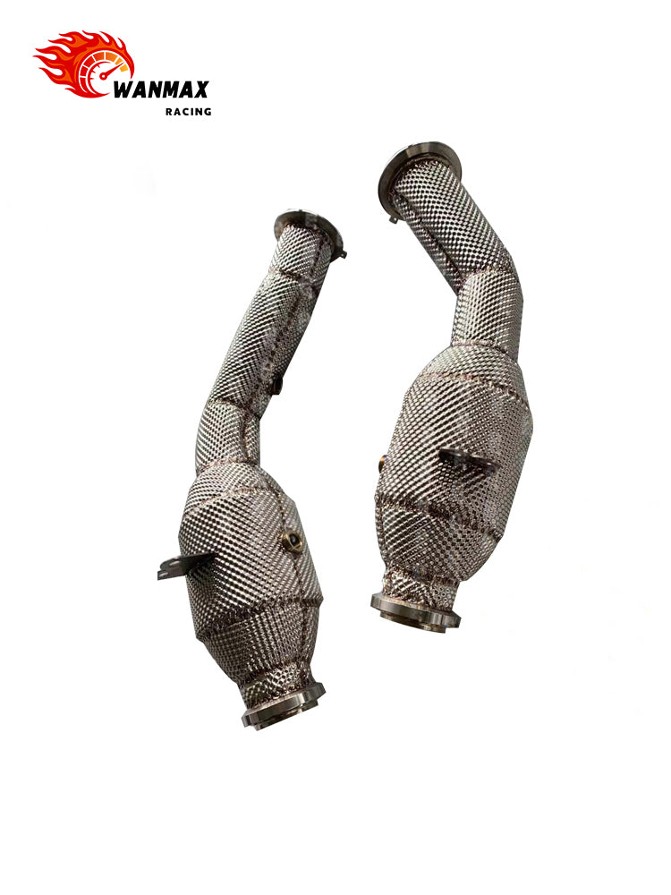 Heat Shielded Exhaust Downpipe for Mercedes Benz W205 C43