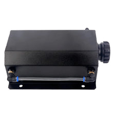 Load image into Gallery viewer, Universal 2 Litre Aluminium Coolant Overflow or Catch Tank with AN6 Bottom Port and 12mm Outlet