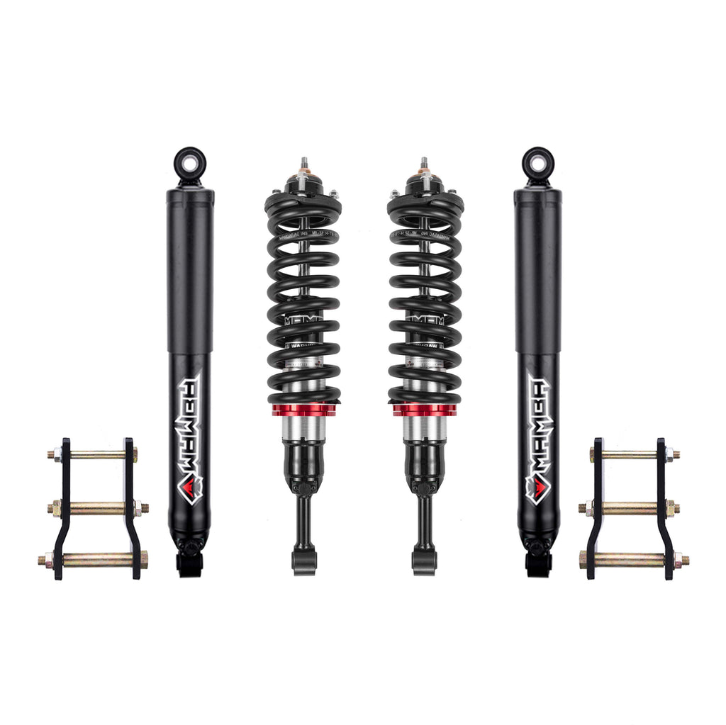 For Toyota Hilux Vigo Revo Foam Cell Adjustable Offroad Oil Filled Shock Absorbers 2 Inches Lift Kit 4x4 Suspension Kit