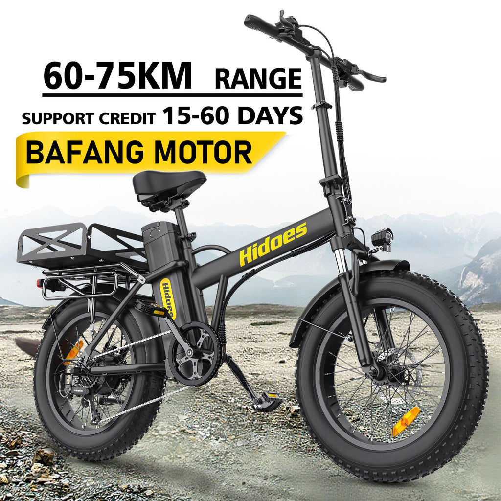 Cargo Electric Bike Hidoes F3 Pro Cargo Electric Bike 20" Fat Tire with 26Ah Battery, Long Range Loading E-Bike, Hydraulic Brakes & Direct EU UK Shipping