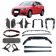 Load image into Gallery viewer, Audi A3 8V 2014 Sedan &amp; Hatchback Bumper Brackets, Licence Plate Holder &amp; Trim 8V4807287 8V3807233