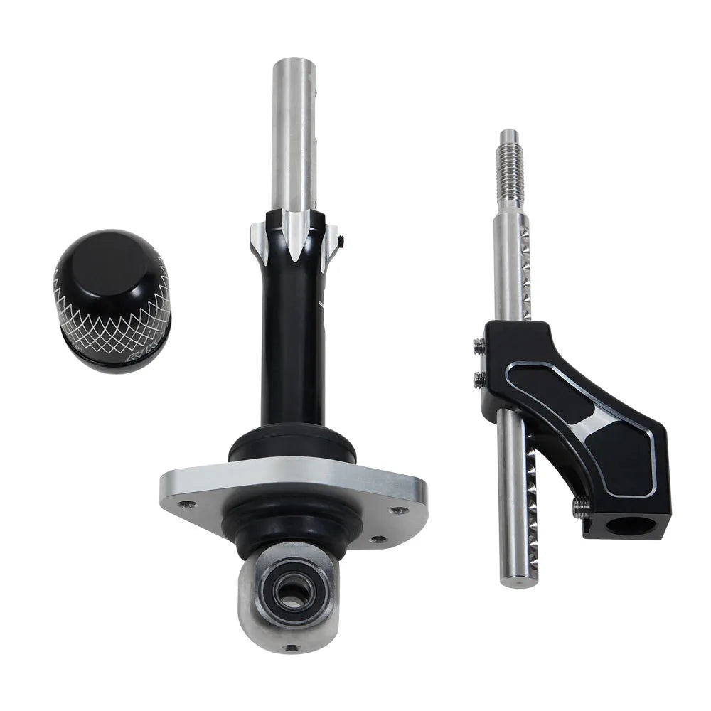 Honda Civic EF EG EK Integra DA DC2 B16 Adjustable Short Throw Racing Shifter Box with Knob - Black Aluminium