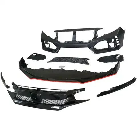 VW Polo 2018–2019 Front Bumper Cover with Park Sensor Cut-Outs