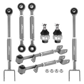 6 Pcs Rear Adjustable Control Camber Arm Kit w Ball Joints for Honda Accord Acura TSX TL 2009-2013