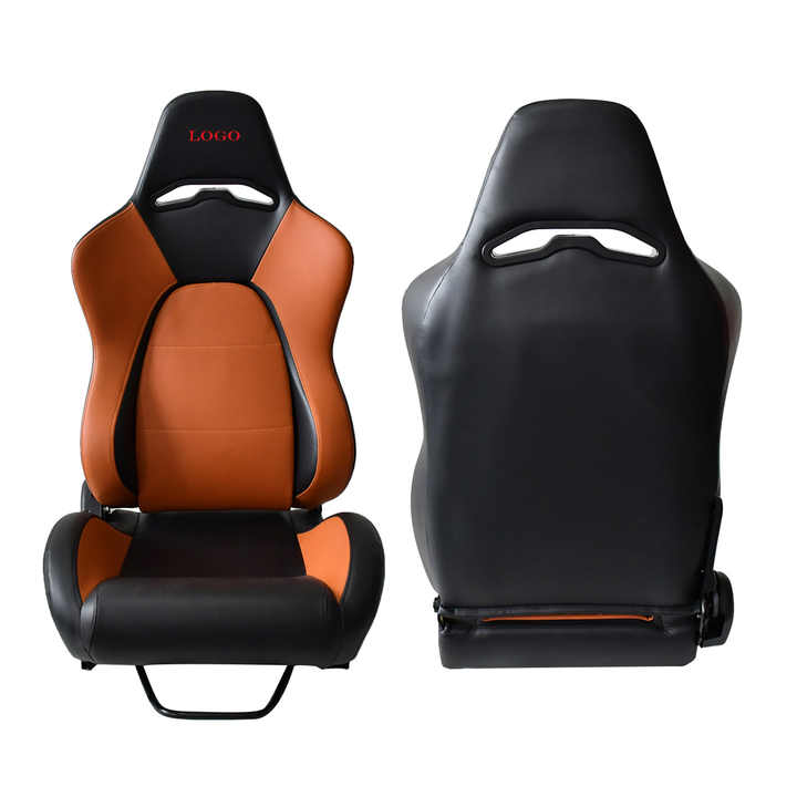 SEAT-038 Universal Orange Color Adjustable Sport Car Racing Seat Simulator