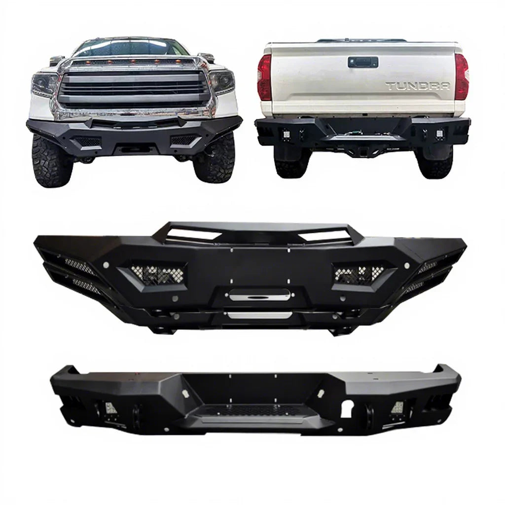 4x4 Steel Front Rear Off Road Bumper for Tundra 2011-2020 Offroad Bullbar