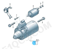 Load image into Gallery viewer, Audi A4 B5 B6 B7 VW Passat B5 Starter Motor 06B911023B
