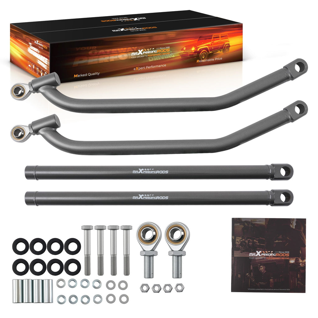 Rear Upper & Lower Control Arm Radius Rods Bars for Polaris RZR 1000 XP 4 EPS 2014 2015 2016 2017 ATV