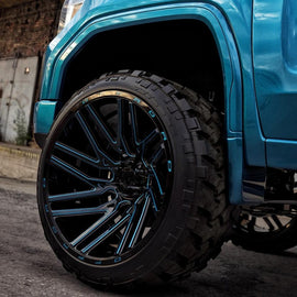 [RIM-010] 2015-2024 Toyota Hilux 22 Inch 6x139.7 Cast Alloy Wheel Set Of 4 Concave Black