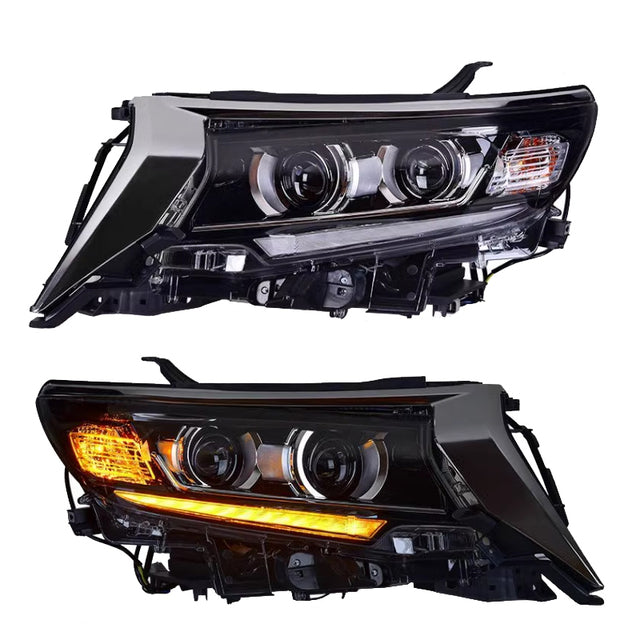 YU GUANG premium LED headlight assembly pair for Toyota Prado 150 Series 2018-2021 full LED system