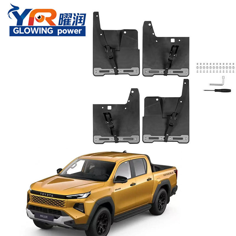 [HIL-MUD-010] 2024-2026 Toyota Hilux Wide Mud Flaps