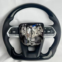 Load image into Gallery viewer, Toyota Land Cruiser Hilux Prado Cruise Control Leather Steering Wheel