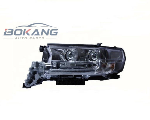 LED headlamp assembly pair for Toyota Land Cruiser 200 Series 2016-2021 with DRL and projector lens