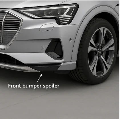 Audi Q8 e-tron 2022–2024 Sport Rear Bumper Spoiler Extension Left / Right 4KE807061C / 4KE807062C