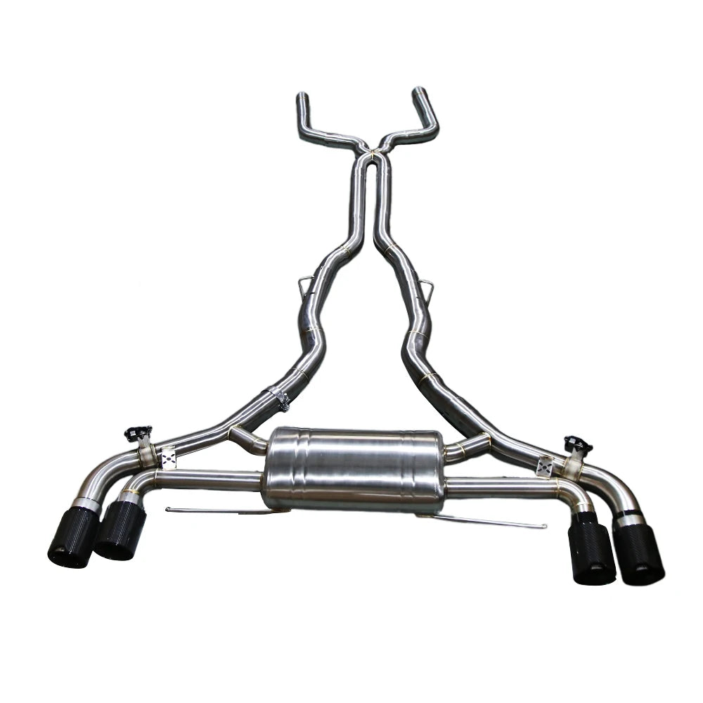 BMW X5 M F95 / X6 M F96 2020-2023 S63 4.4T V8 Stainless Steel Quad-Tip Valved Cat-Back Exhaust